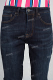 Dark blue skinny denim jeans