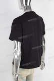Black digital print t shirt
