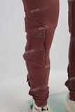 Brown cargo skinny jeans men