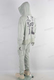 Green digital print paint splatters hoodie and car