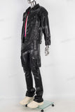 Black Leather Jacket And Pants Set Men