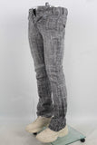 Jacquard embroidered skinny flare jeans