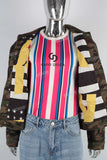 Camouflage skull patchwork jacket
