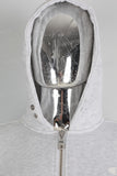 Grey digital print hooded jacket
