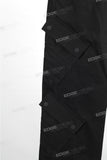 New Custom Black Denim Men Straight Baggy Cargo Jeans