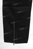 New Custom Black Denim Men Straight Baggy Cargo Jeans