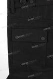 New Custom Black Denim Men Straight Baggy Cargo Jeans