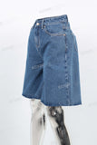 Men Blue Baggy Denim Shorts Custom High Quality Short Jeans