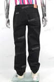 Manufacturer Custom Plus Size Men Black Baggy Denim Jeans