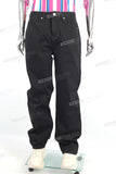 Manufacturer Custom Plus Size Men Black Baggy Denim Jeans