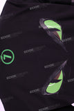Custom Logo Graphic Men Mock Neck Black Cotton Oversized T Shirts