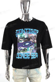 Low MOQ Custom Streetwear T-shirts Men Black Cotton Oversized T Shirt