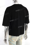 Low MOQ Custom Streetwear T-shirts Men Black Cotton Oversized T Shirt