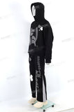 Custom Men Black Cotton Sweatpants Hoodie And Sweatshirts