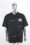 Custom Men Black Oversize Mock Neck 100% Cotton Tshirt