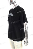 Custom Cotton High Quality Printed Logo Men Black Oversize T Shirt
