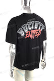 Custom Cotton High Quality Printed Logo Men Black Oversize T Shirt