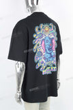 Custom Men Black Oversize Mock Neck 100% Cotton Tshirt