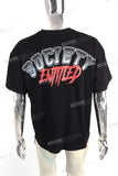 Custom Cotton High Quality Printed Logo Men Black Oversize T Shirt