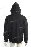 Custom Logo Pattern Men Black Pullover High Quality Cotton Hoodie
