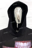 High Quality Digital Print Custom Men Black Pullover Hoodie