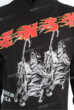 Low MOQ Custom High Quality Long Sleeve Men Black Pullover Hoodie