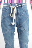 High Quality Men Fashion Stree Wear Custom Black Stacked Flare Jeans
