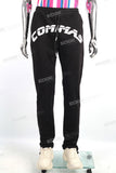 Wholesales Custom 100% Cotton Men Drawstring Black Sweatpants