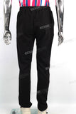 Wholesales Custom 100% Cotton Men Drawstring Black Sweatpants
