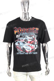 Customized Print Logo Men Digital Print Black Slim Cotton T Shirt