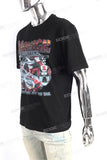 Customized Print Logo Men Digital Print Black Slim Cotton T Shirt