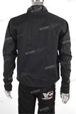 Custom High Quality Men Slim Fit Black Zip Up Jacket