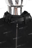 Custom High Quality Men Slim Fit Black Zip Up Jacket