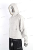 Custom Plus Size Blank Plain Gray Cotton Men Pullover Hoodie