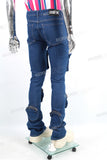 Low MOQ Customized Men Blue Streetweat Cargo Skinny Flare Jeans Pants