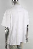 Men Short Sleeve Shirts Oversized Cotton Puff Print T Shirt