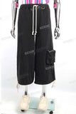 Men Drawstring Black Fashion Streetwear Baggy Sweatpants