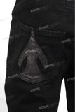 Wholesale Custom Streetwear Fashion Men Black Flare Jeans