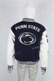 High Quality Embroidery Leather Sleeve Bomber Letterman Men Varsity Jacket