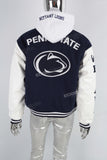 High Quality Embroidery Leather Sleeve Bomber Letterman Men Varsity Jacket