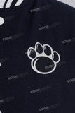 High Quality Embroidery Leather Sleeve Bomber Letterman Men Varsity Jacket