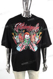 High Quality Black Cotton Custom Men's Round Neck Oversized T Shirts