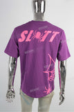 Summer Casual Luxury Purple Mock Neck Loose Oversize Custom Men T Sshirt