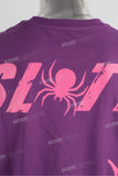 Summer Casual Luxury Purple Mock Neck Loose Oversize Custom Men T Sshirt