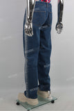 Custom Casual Loose Men Patchwork Straight Regular Denim Jeans