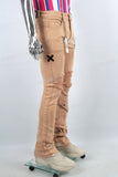 Fashion Jeans Trousers Streetwear Men Ripped Skinny Flare Denim Jeans Pants