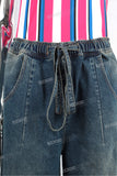 Wholesale Men Streetwear Cargo Denim Distressed Vintage Baggy Jeans