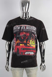 Men's Short Sleeve Shirts Custom Fashion Black Digital Print Graphic Vintage T Shirt