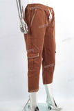 Clothing Factory Custom Women Casual Cargo Cropped Pants