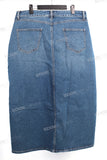 Knee Lengt Straight Stretch Blue Casual Women Denim Skirts